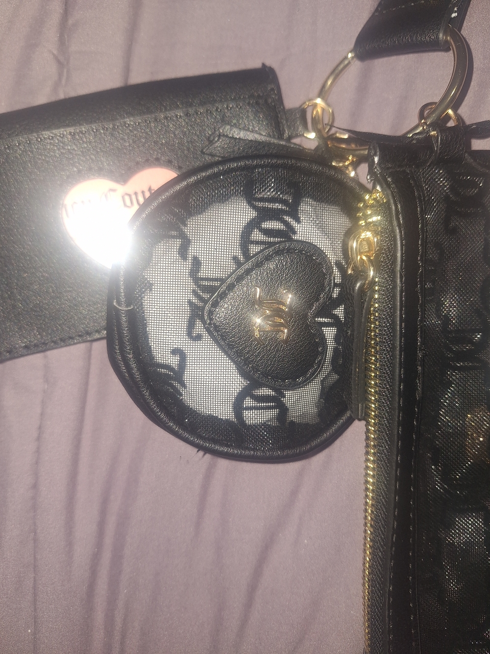 EXCLUSIVE Juicy Couture Black Logo Wristlet Set - Picture 4 of 8